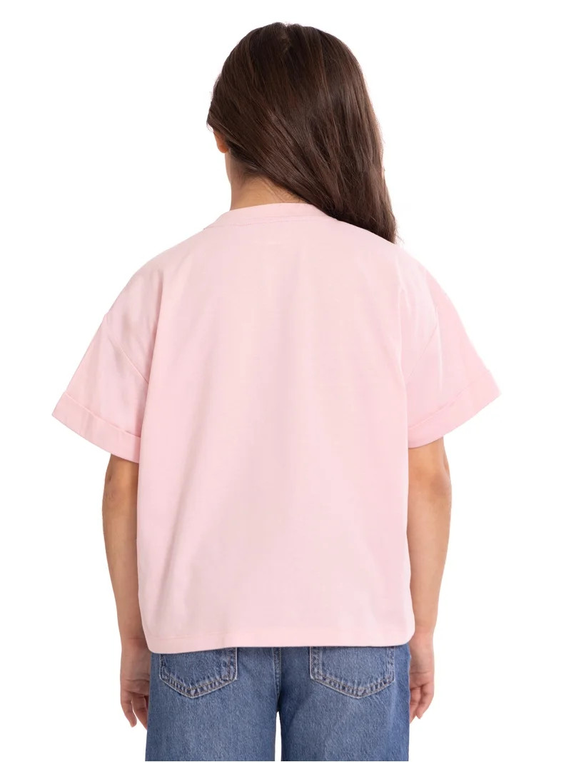 Wonder Nation Hello Kitty Girls Graphic Tee with Short Sleeves, Sizes 4-16 | Walmart (US)