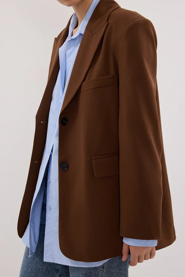 HARLEY RUST BOYFRIEND BLAZER | DISSH