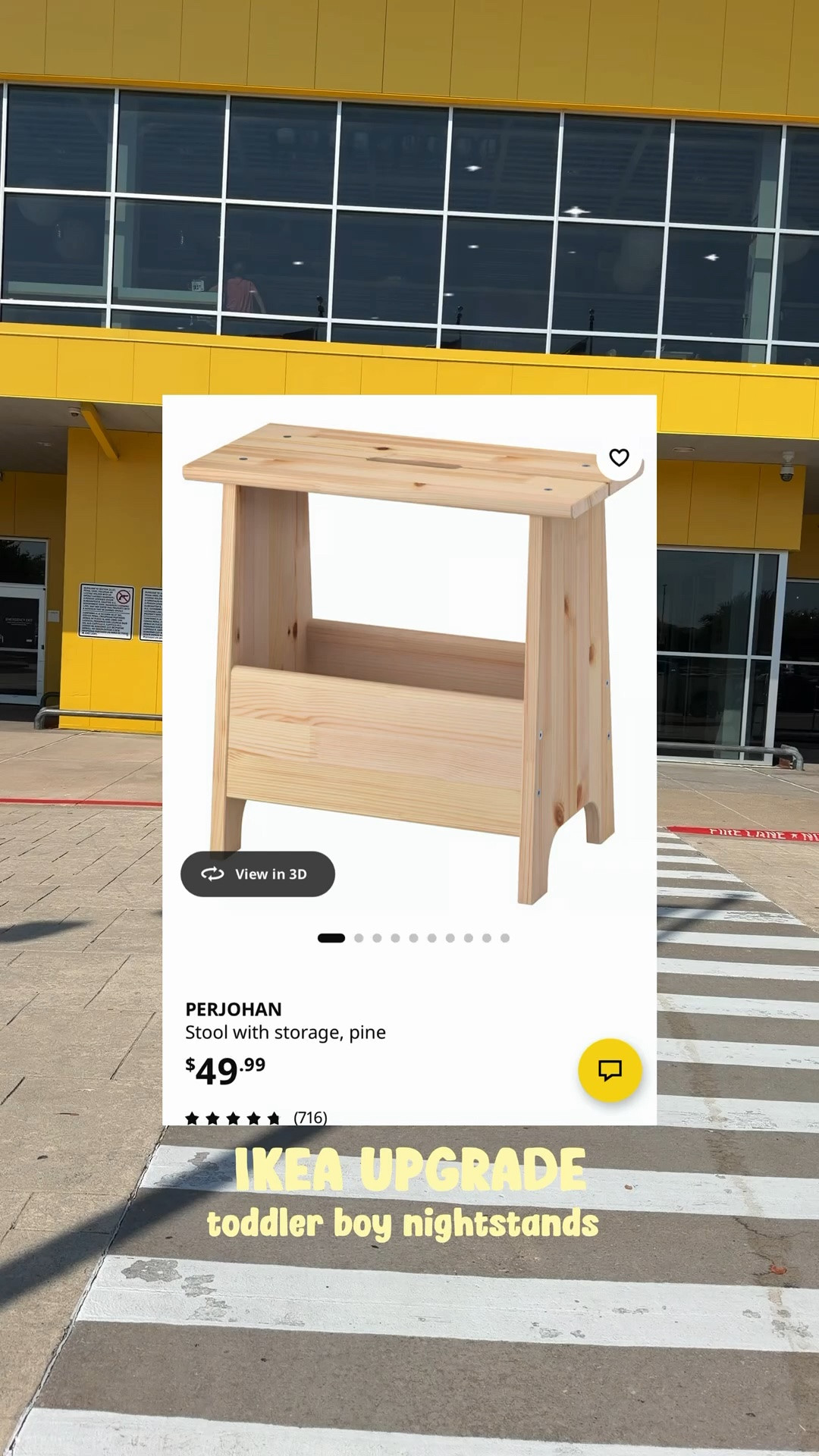 the perfect upgrade to the @IKEA stepstool! these ended up being the perfect bedside table for our sons room!! $50 for solid wood? count me in!! stay tuned for more projects to come and i made sure to link everything we used in my bio!!