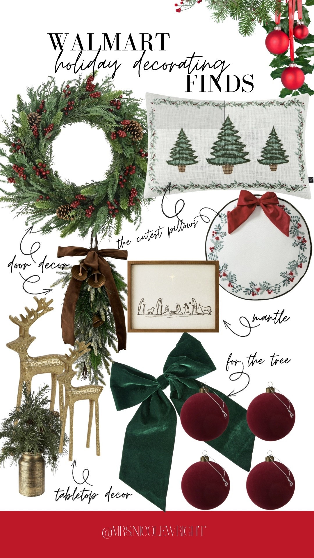 Sharing some of my favorite Walmart holiday decor finds! All of these items are SO affordable and will create a timeless Christmas look inside your home 

#LTKHoliday #LTKFindsUnder50 #LTKHome