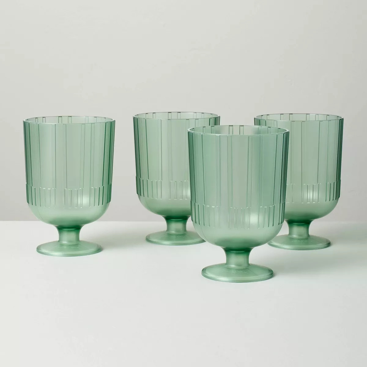 16oz Textured Tritan Plastic Wine Goblet - Hearth & Hand™ with Magnolia | Target