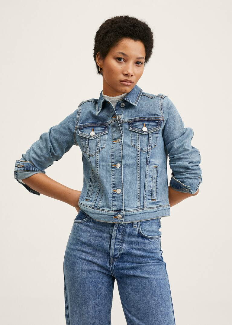 Pocketed denim jacket -  Women | Mango USA | MANGO (US)
