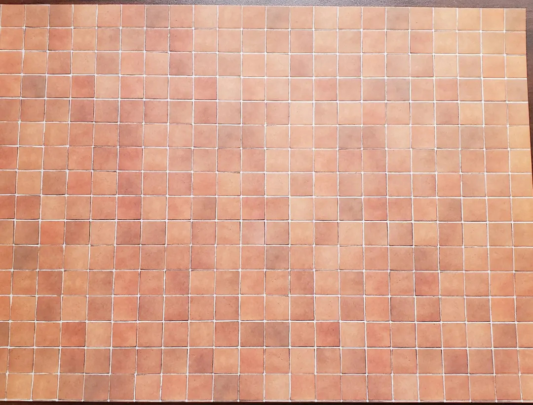 Dollhouse Miniature Terra Cotta Tile Square Embossed Card 1:12 Scale Flooring - Etsy | Etsy (US)