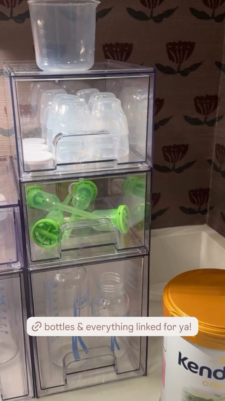 Our bottle station🤍 storage and bottles are the first Amazon link!

#LTKBaby #LTKmomlife