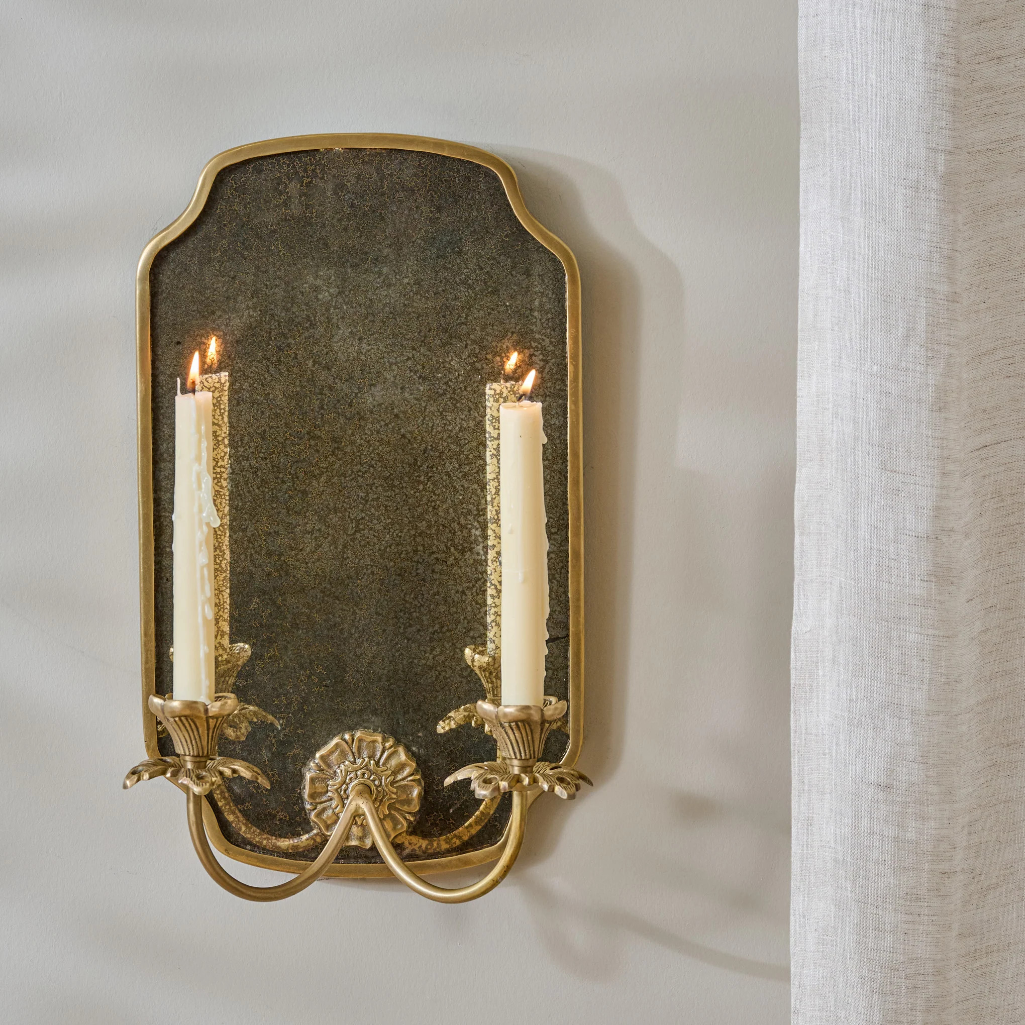 Maven Mirrored Double Wall Sconce | Magnolia