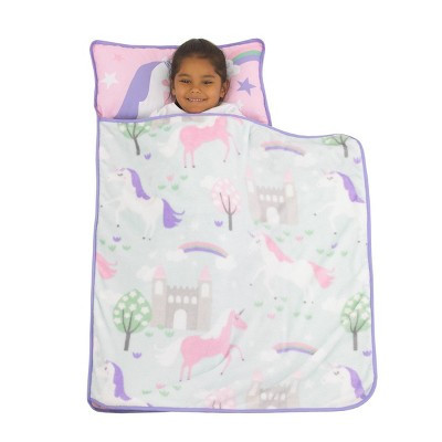 Toddler Everything Kids' Unicorn Nap Mat with Pillow and Blanket: NoJo Pink Lounge Pad, Preschool Sleep Mat, Machine Washable | Target
