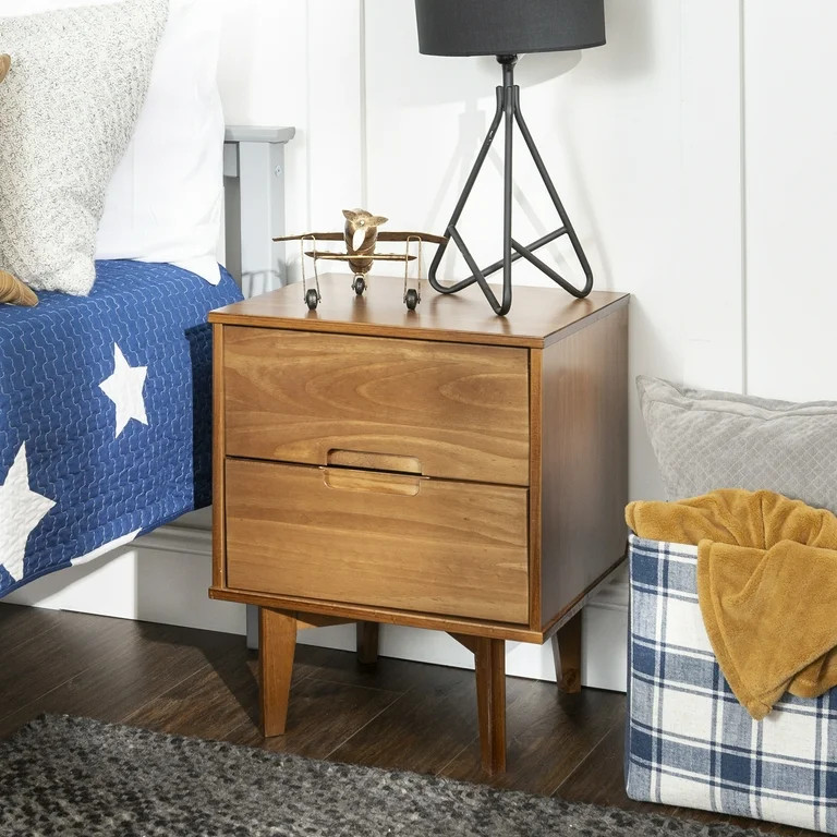Desert Fields Sonoma 2-Drawer Nightstand, Caramel | Walmart (US)