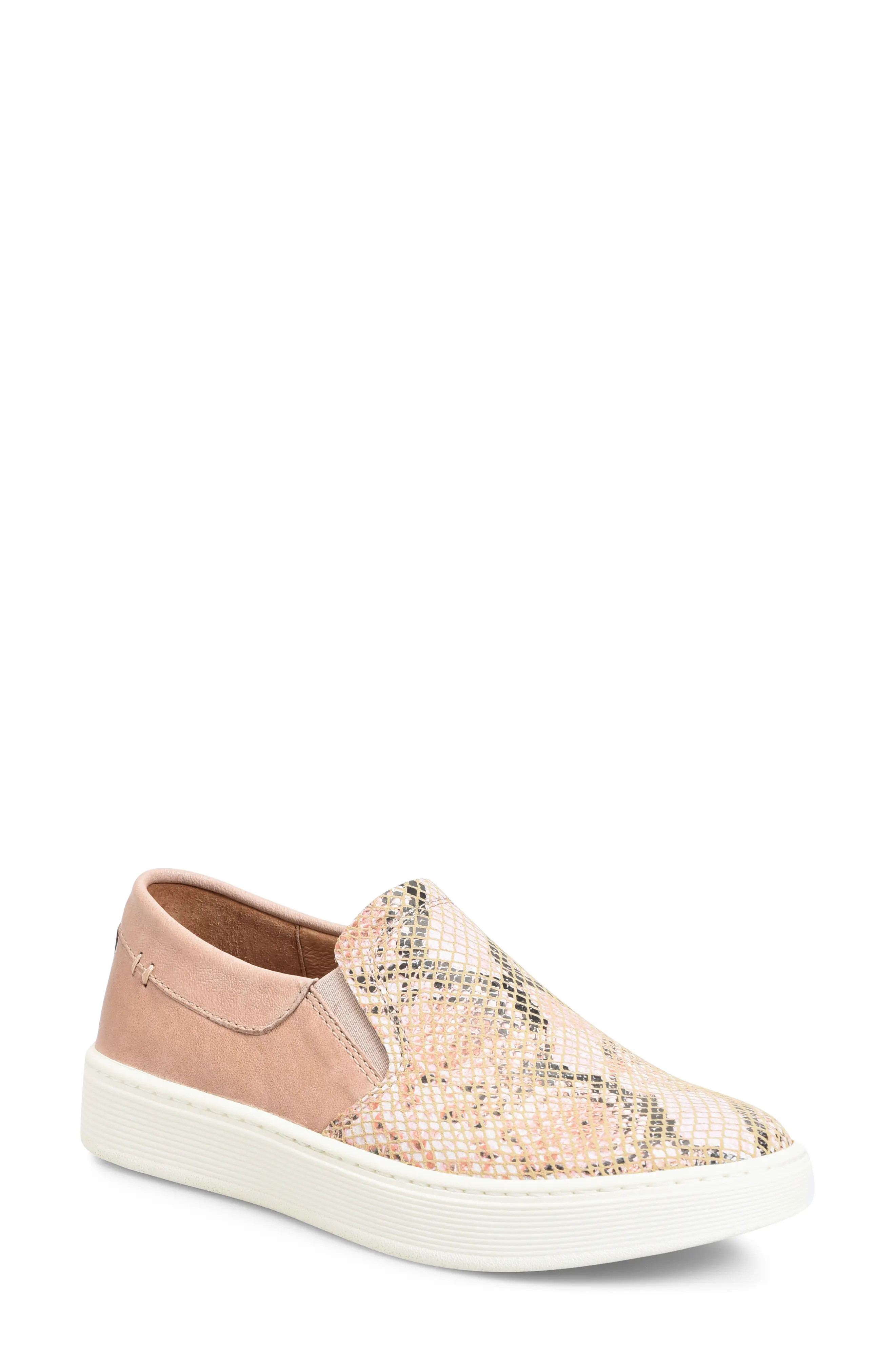 Sofft Somers III Slip-On Sneaker in Blush Snake at Nordstrom, Size 9.5 | Nordstrom