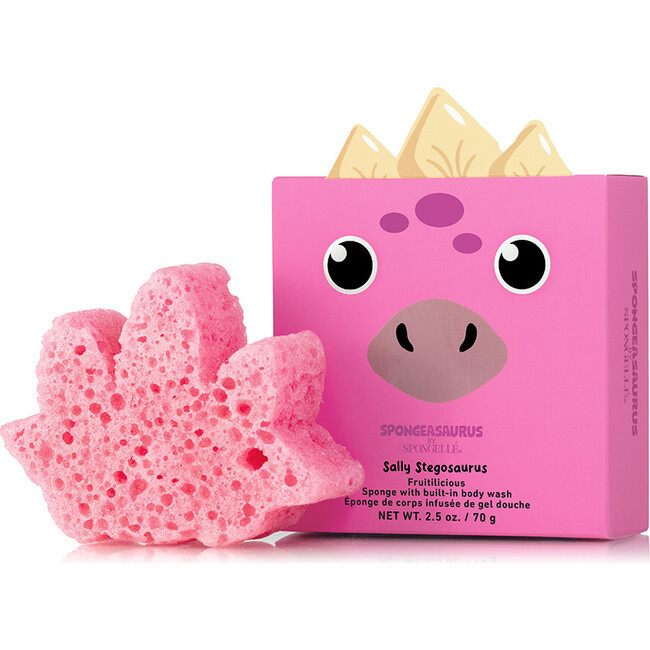 Spongelle | SPONGEASAURUS COLLECTION SALLY STEGOSAURUS, PINK, Size 3 oz) | Maisonette | Maisonette