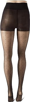 Hanes Women's Compression Control Top Dot Perfect Tights | Amazon (US)