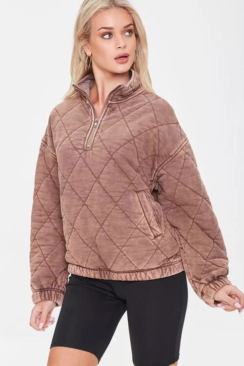 Quilted Half-Zip Pullover | Forever 21 (US)