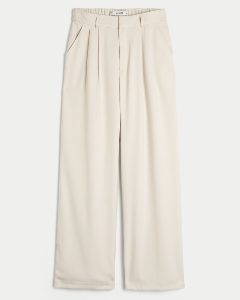 Hollister Livvy Ultra High-Rise Wide-Leg Pants | Hollister (UK)