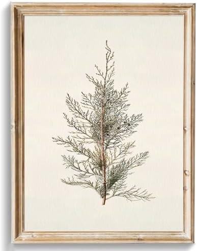 Uniro Christmas Tree Wall Art Prints, Vintage Christmas Decor, Neutral Winter Xmas Poster, Muted ... | Amazon (US)