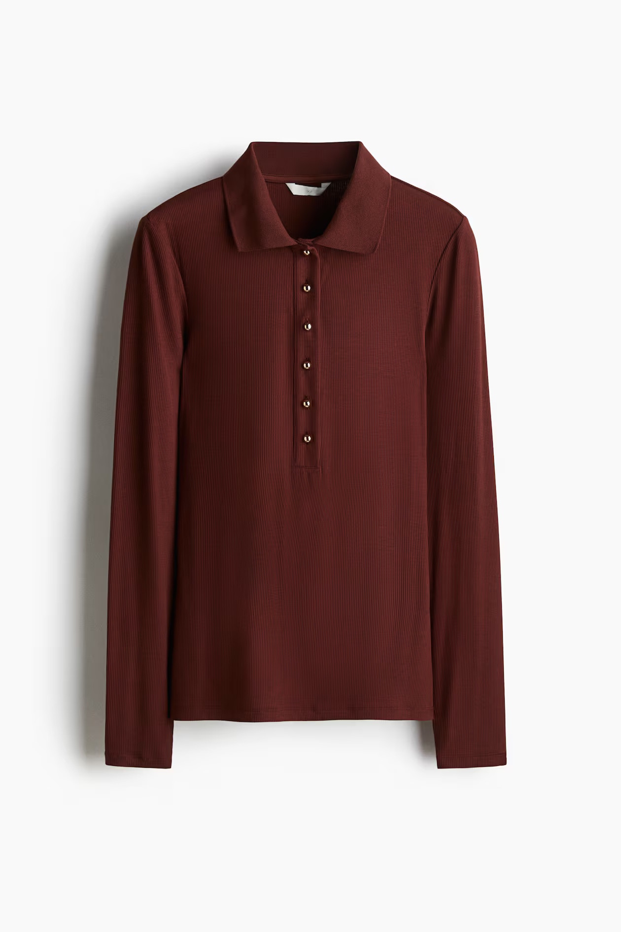 Rib-knit polo shirt | H&M (UK, MY, IN, SG, PH, TW, HK)