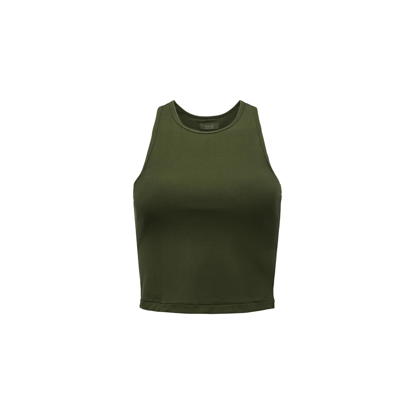 Sporty Rib Racer Tank | Black | Nuuds US