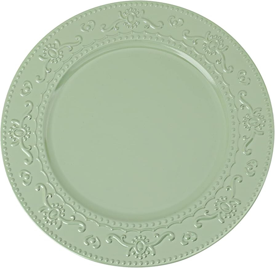 13-Inch Charger Plates, 6Pcs Dinner Plate Chargers Round Server Ware Compatible with Ceramic/chin... | Amazon (US)