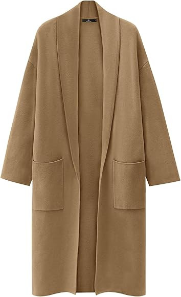 LILLUSORY Women's Oversized Long Cardigan Sweaters 2023 Fall Trendy Coatigan Lightweight Jackets ... | Amazon (US)