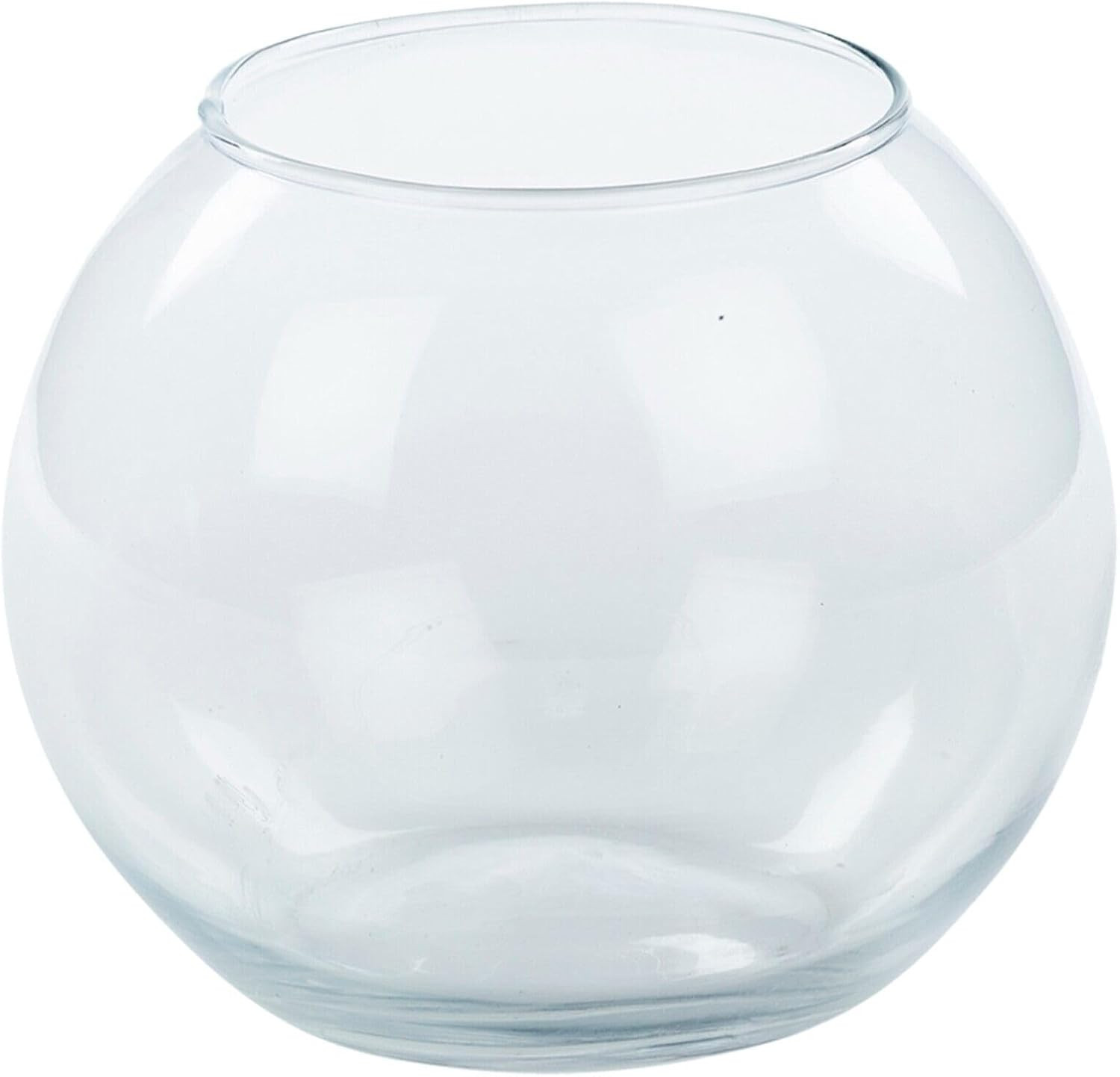 URBNLIVING Recycled Clear Glass Round Flower Pot Fish Bowl Vase Floral Display Centrepiece (Large... | Amazon (UK)