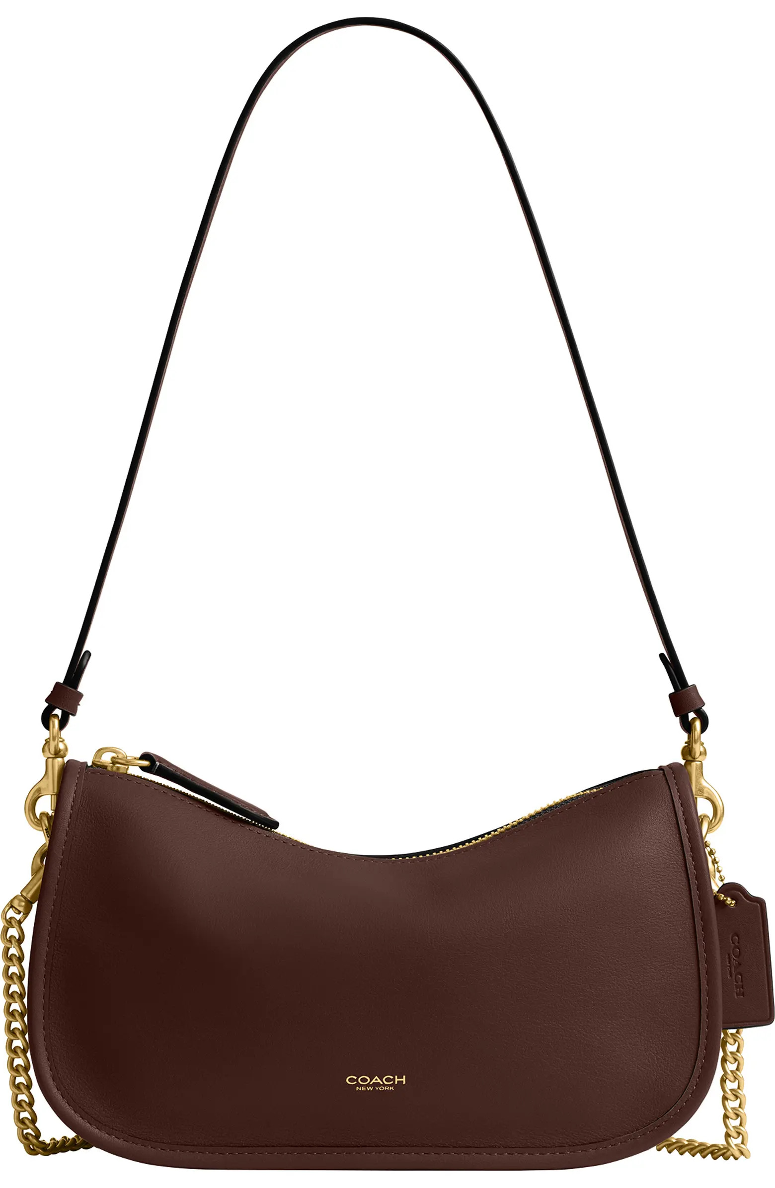 COACH Waverly Natural Grain Leather Shoulder Bag | Nordstrom | Nordstrom