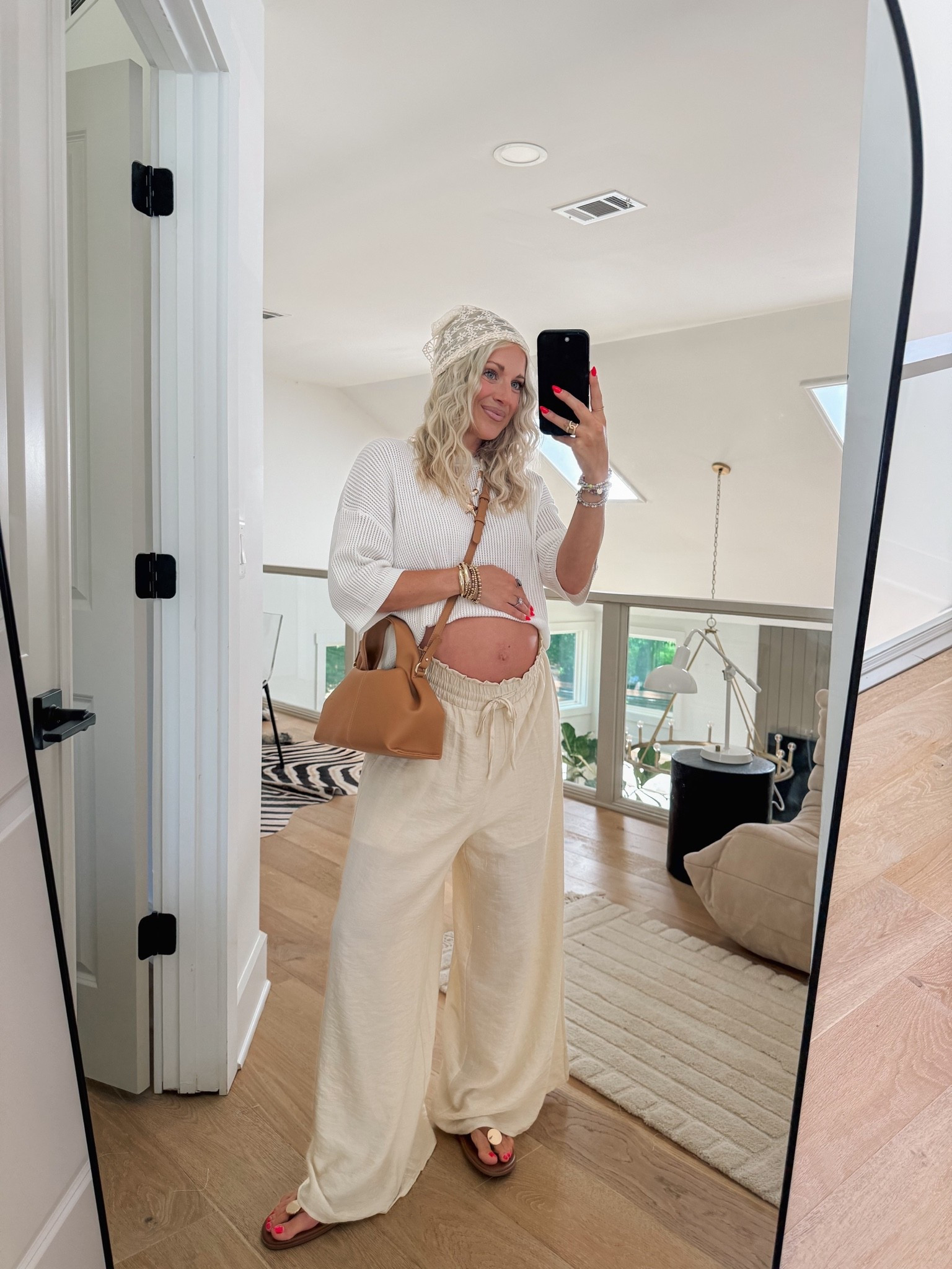 Love a summer neutral outfit! Wearing a small in the top and a small regular in the pants (they run big in the legs so maybe size down!)

#LTKgrwm #LTKSeasonal #LTKBump