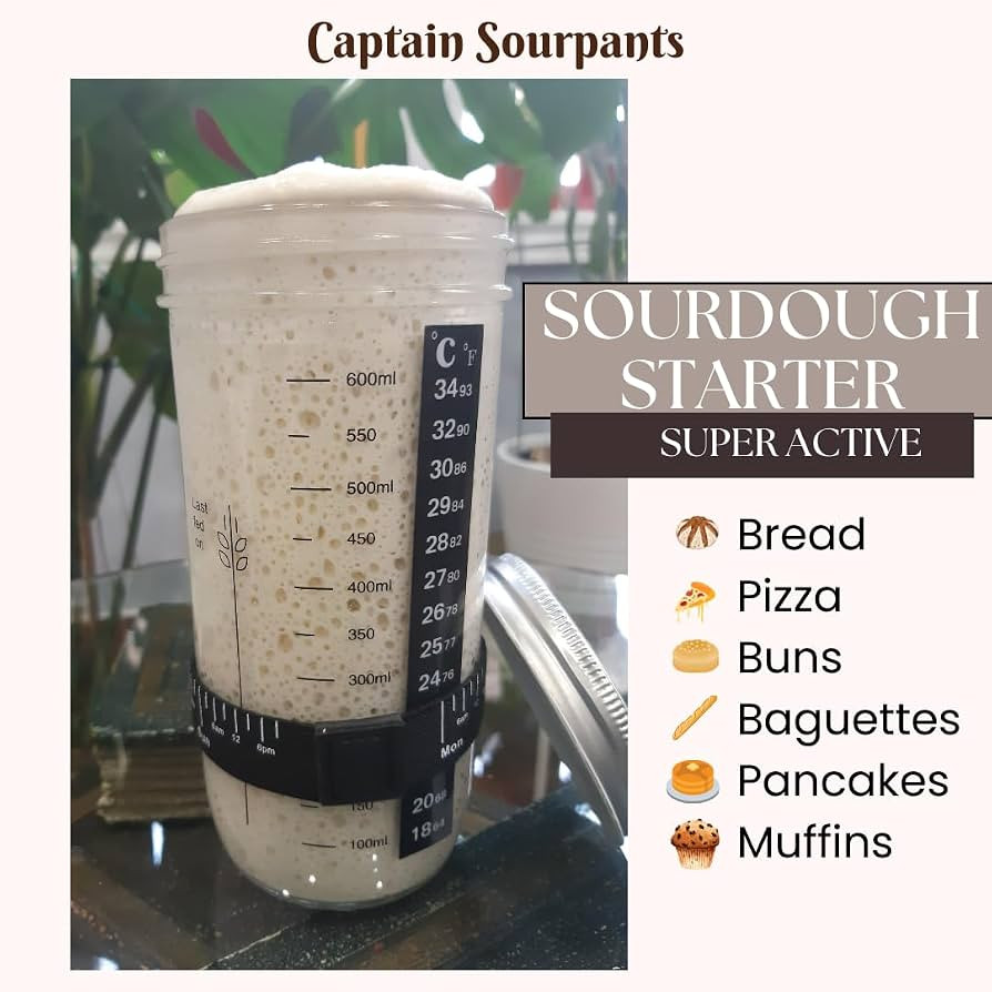 Sourdough Starter - Dehydrated Heirloom Style Sourdough Starter for Sourdough Bread, Pizza, Buns,... | Amazon (US)