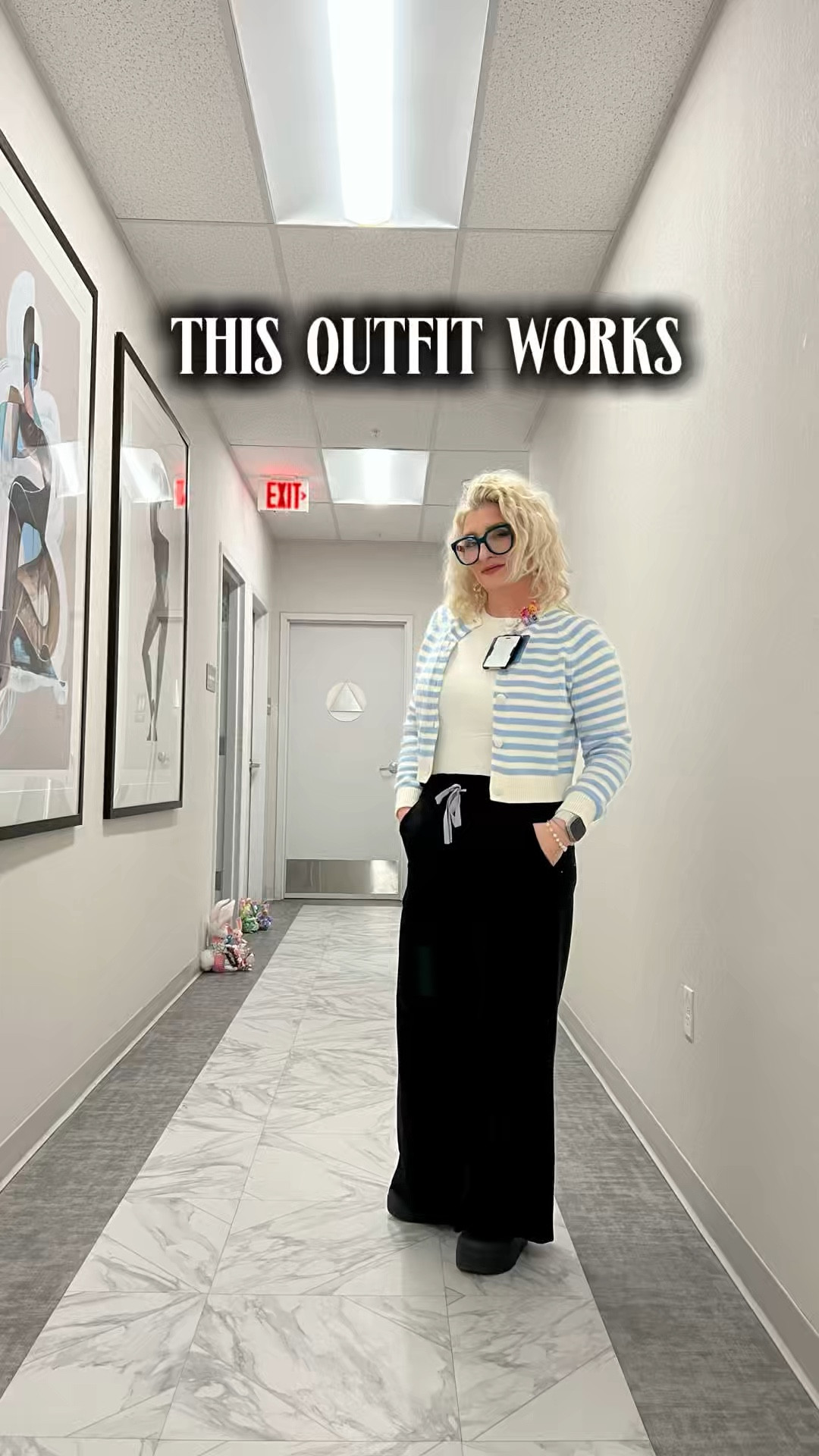 This outfit just works. Comfortable, put together, and easy for long work days. Linked everything.
