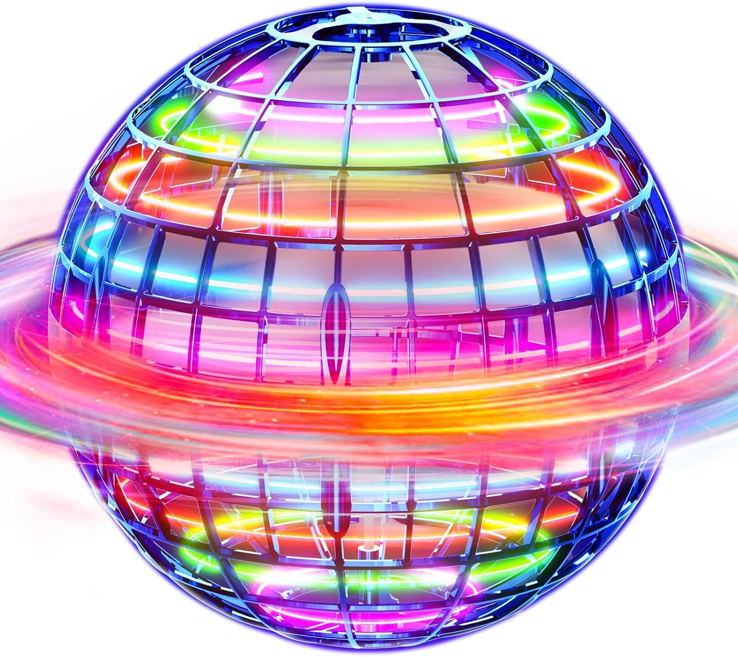 Flying Orb Ball (Blue, 2026 Upgraded) with Dazzling Lights, Magic Hover Spinner, Cool Boomerang Drone, Floating Cosmic Globe, Kids Toys Gifts for 6 7 8 9 10 Year Old Boys Girls | Amazon (US)