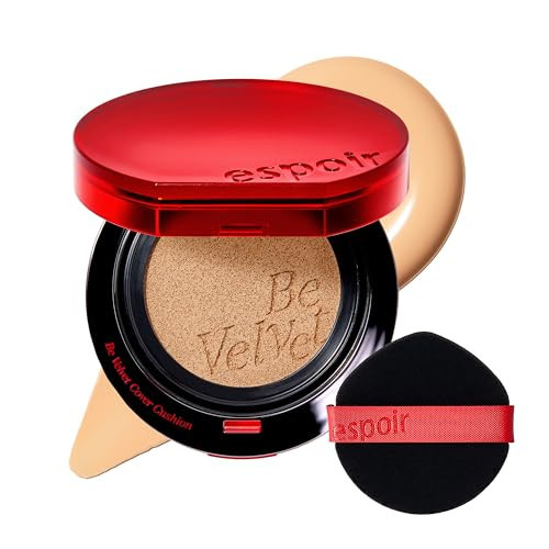Espoir Be Velvet Cushion Foundation #23 Beige | Quick and Easy Coverage with Long-lasting Color by Zero Oxidation, Velvety Smooth Finish & Lightweight Formula, Vegan, Korean Makeup, 0.46 oz | Amazon (US)