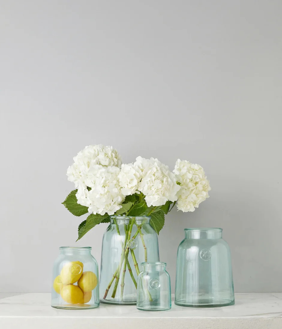 Recycled Glass French Bee Stamped Vase | Vintage-Style Decor | Bloomist, Inc