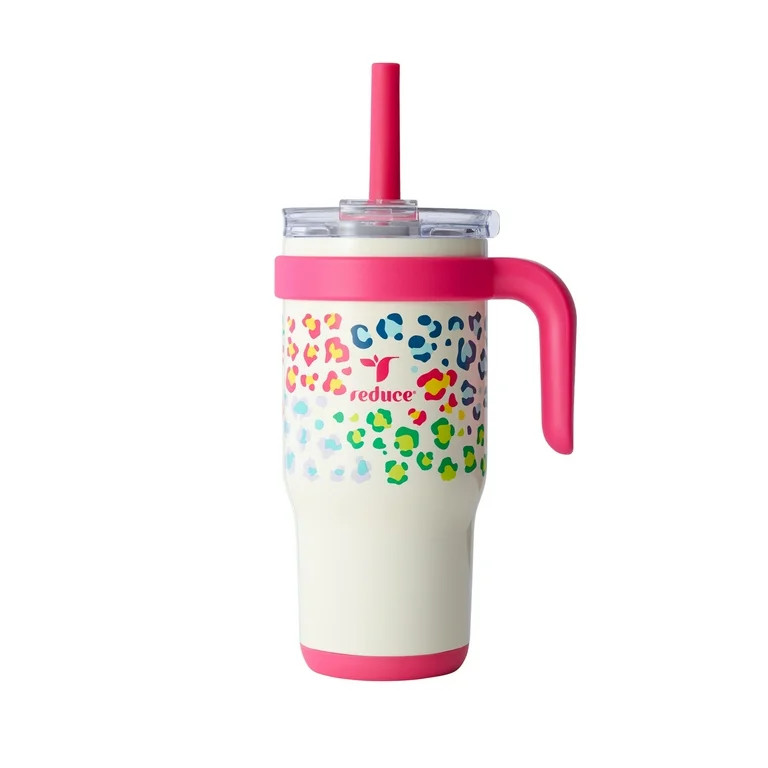 Reduce Coldee Kids 18 oz Tumbler with Spill-Proof Straw & Handle. Insulated Stainless Steel, Chee... | Walmart (US)