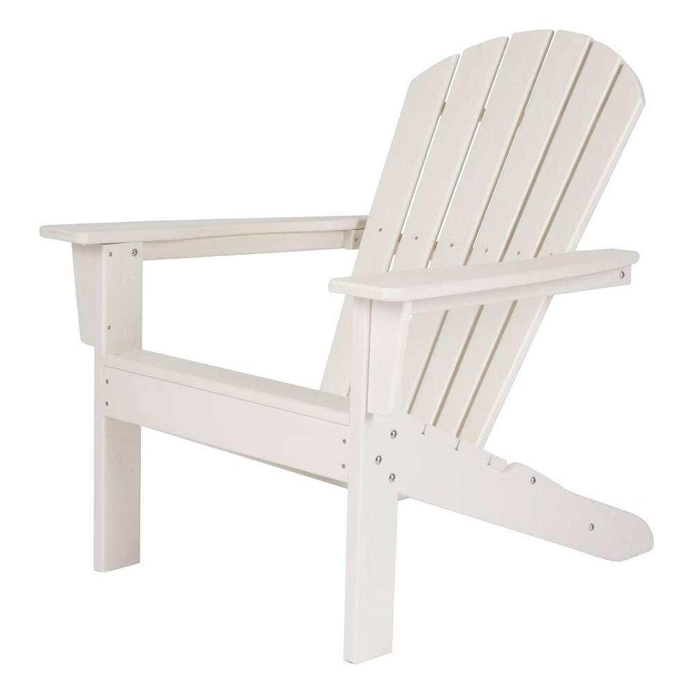 Seaside Plastic Adirondack Chair White - Shine Company Inc. | Target