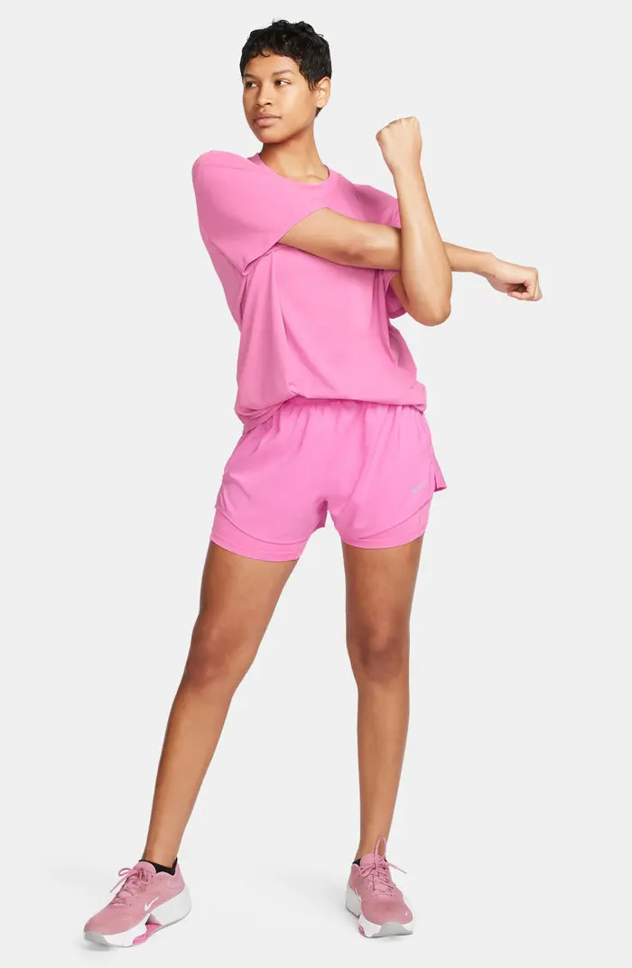 Nike One Dri-FIT High-Waisted 3-Inch 2-in-1 Shorts | Nordstrom | Nordstrom