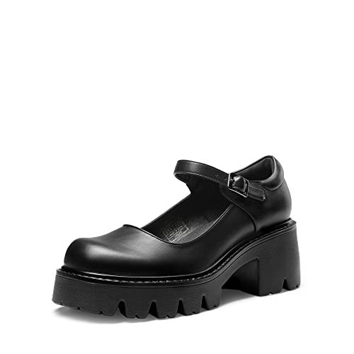 DREAM PAIRS Women's Mary Janes Shoes Platform Pumps,Black-Pu,8.5 | Amazon (US)
