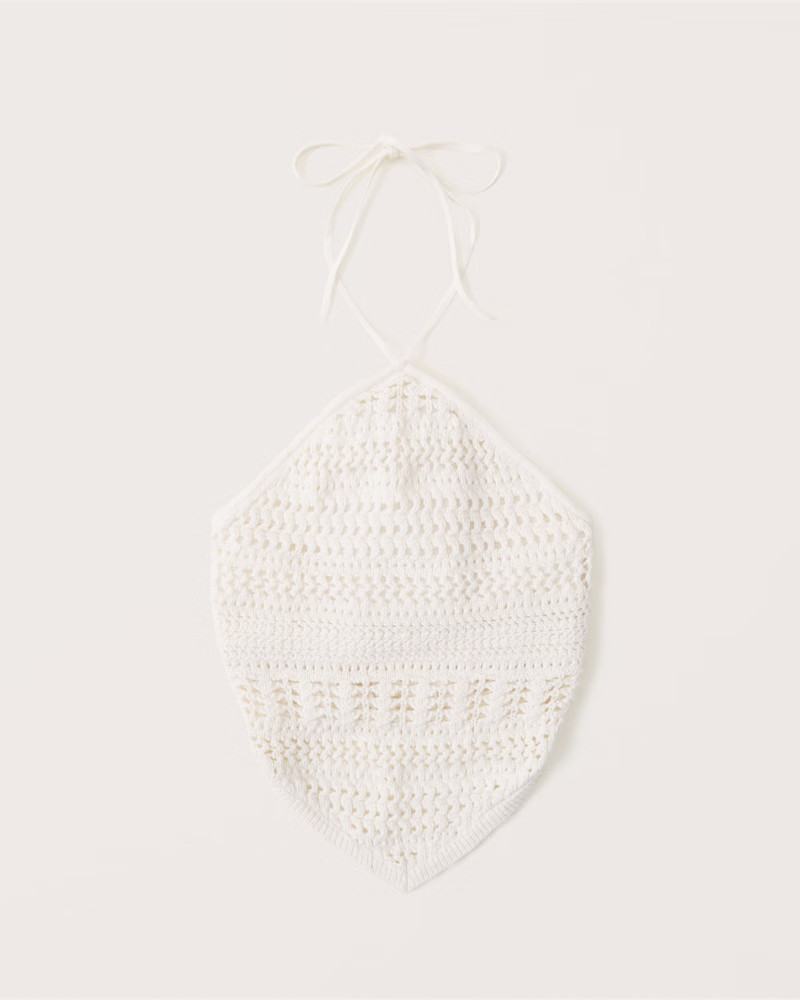 Women's Crochet Bandana Hem Tank | Women's New Arrivals | Abercrombie.com | Abercrombie & Fitch (US)