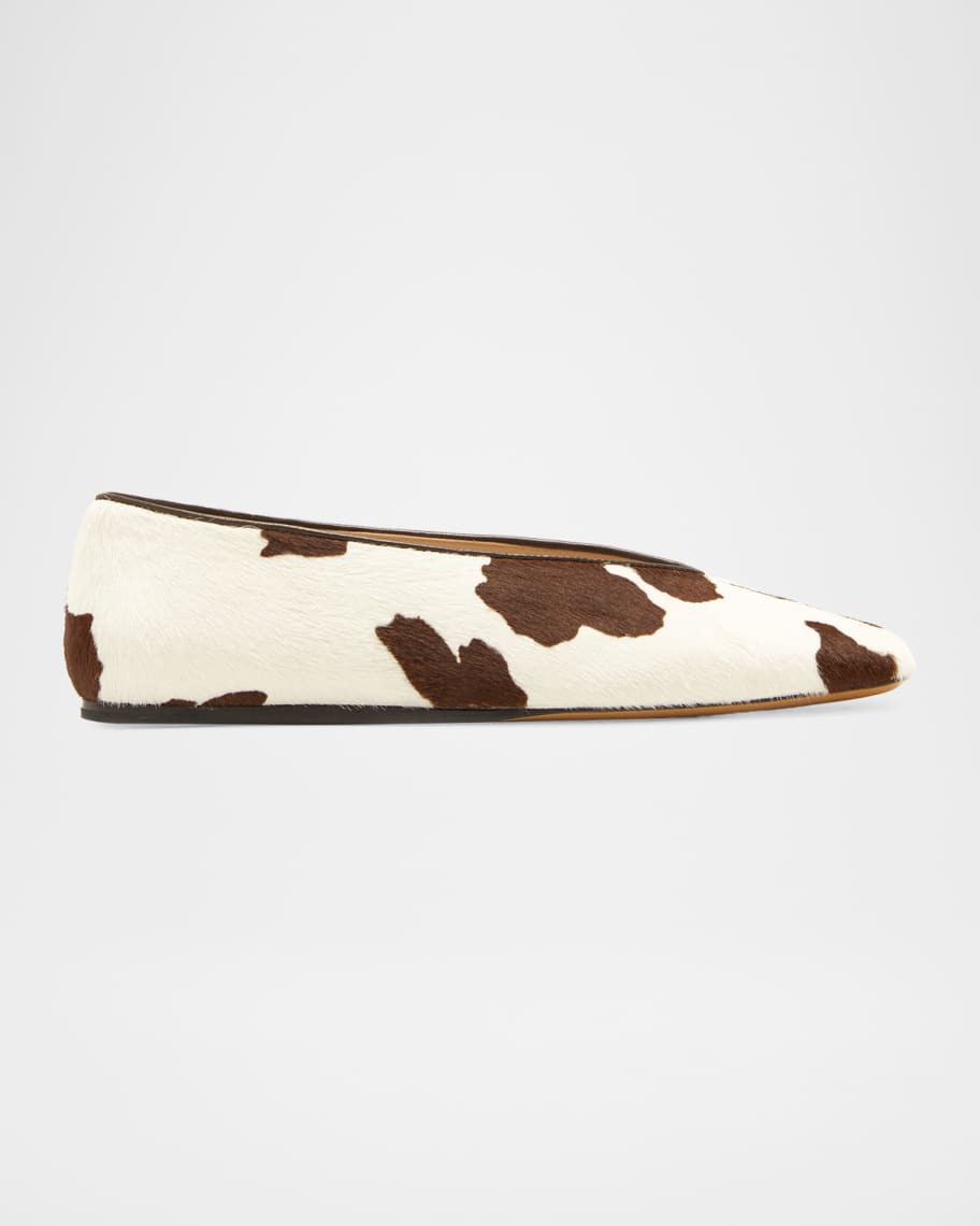 Regency Calf Hair Ballet Flats | Neiman Marcus