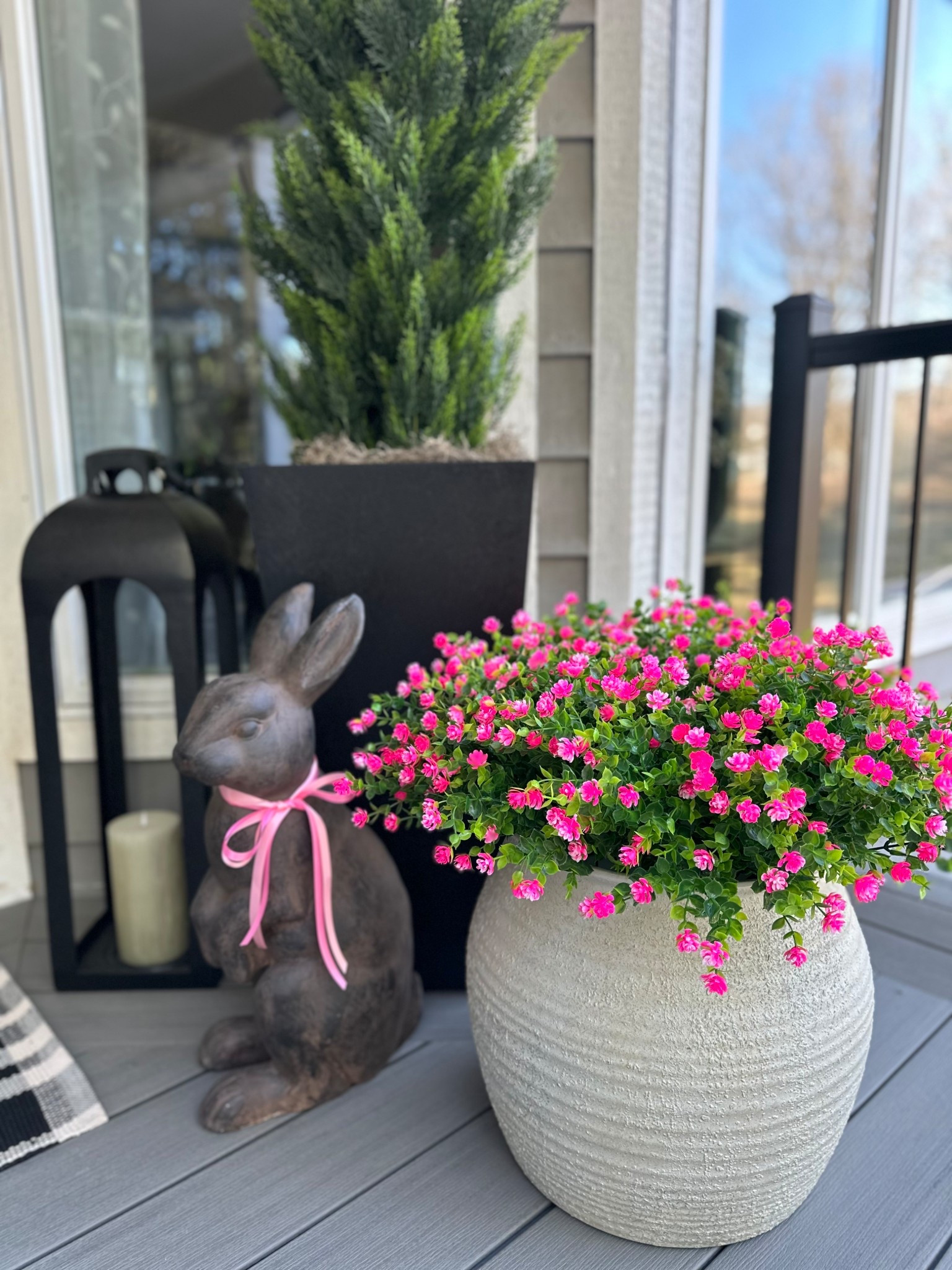 Amazon Faux Floral Porch Pots. Follow @farmtotablecreations on Instagram for more inspiration.

I found these adorable faux flowers on Amazon and knew they would make the perfect pot fillers for my spring porch refresh.

These plastic, UV resistant flowers come 10 bundles per box and I used 3 boxes and as you can see, they are very full. I recommend adjusting accordingly to the size of your container. The containers I used have a 16” top opening.

Amazon | Amazon Home | spring porch | porch refresh | outdoor space | outdoor decor | faux trees | self watering planters | front door inspiration | patio decor | patio design | outdoor entertaining | Target home finds | Amazon finds | neutral home | Faux plants | 

#LTKHome #LTKSeasonal #LTKSaleAlert