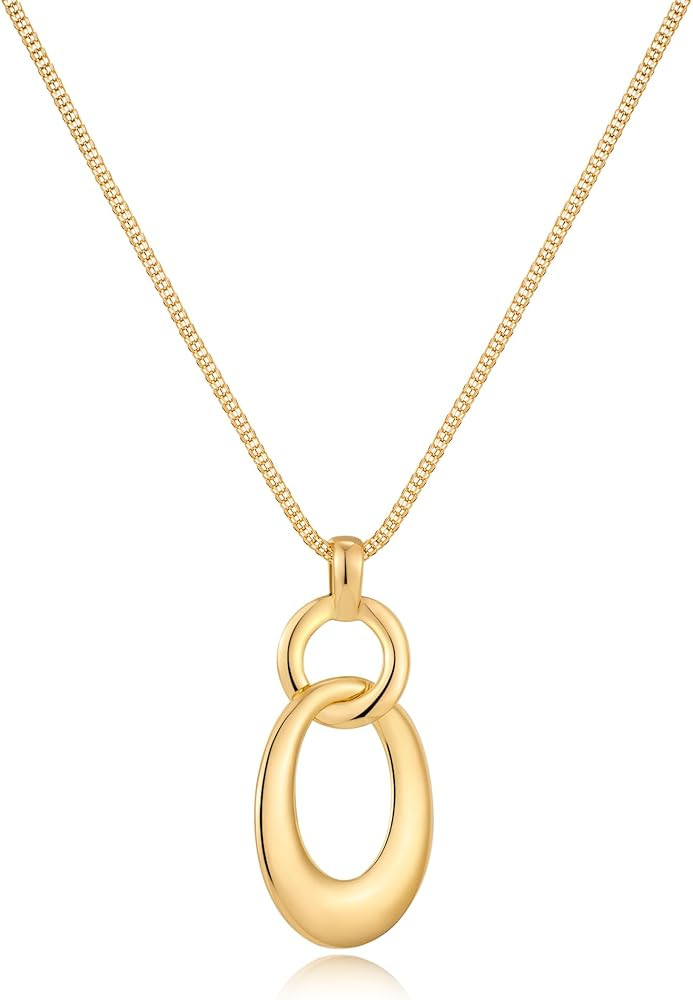 CLASSYZINT Long Sweater Chain Necklace for Women Long Tassel Chain Necklace Large Pendant Sweater... | Amazon (US)