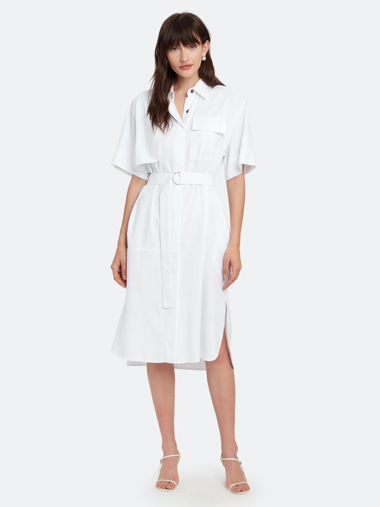 Linen Shirt One Piece Midi Dress | Verishop