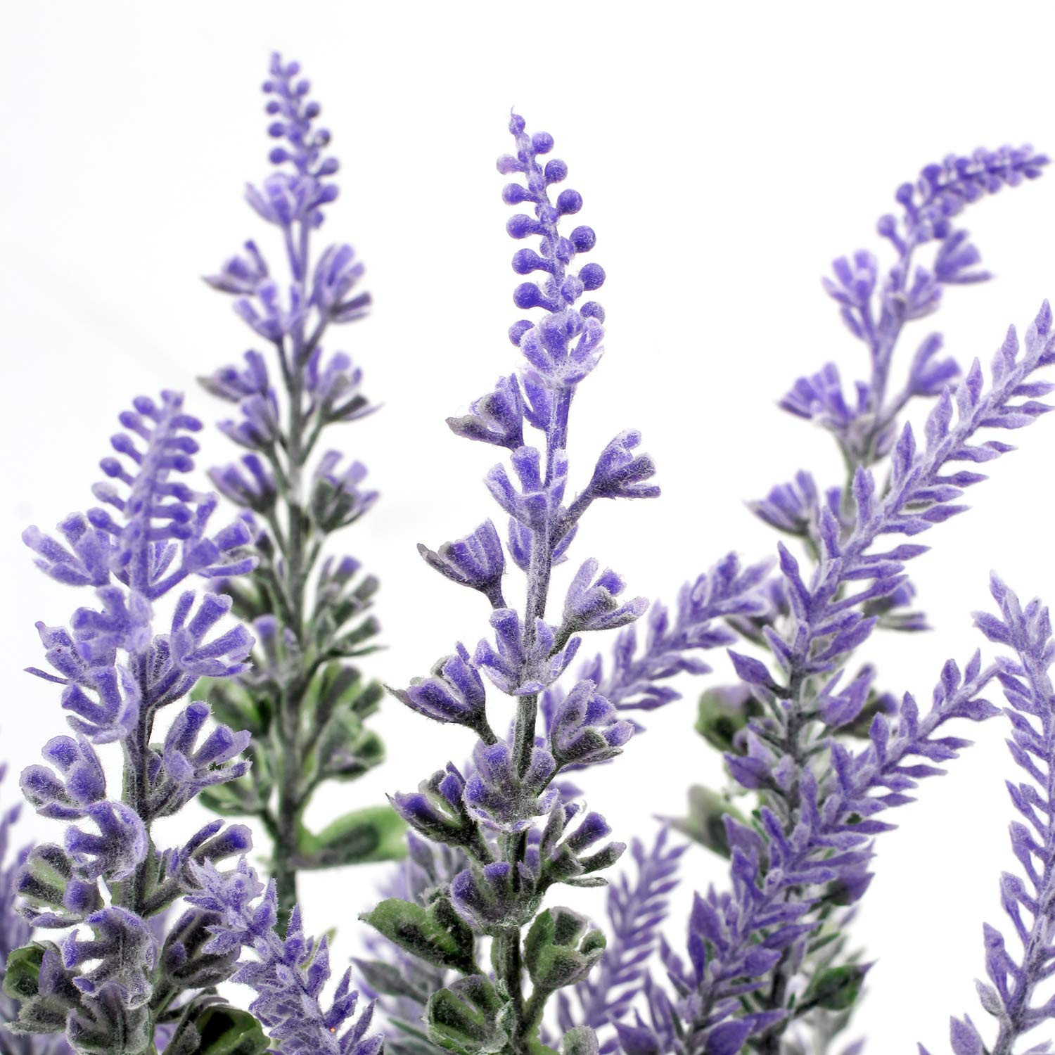 DILATATA Lavender Flowers Artificial Decor in Cement Pot - Faux Plants for Rustic Home, Bathroom,... | Amazon (US)