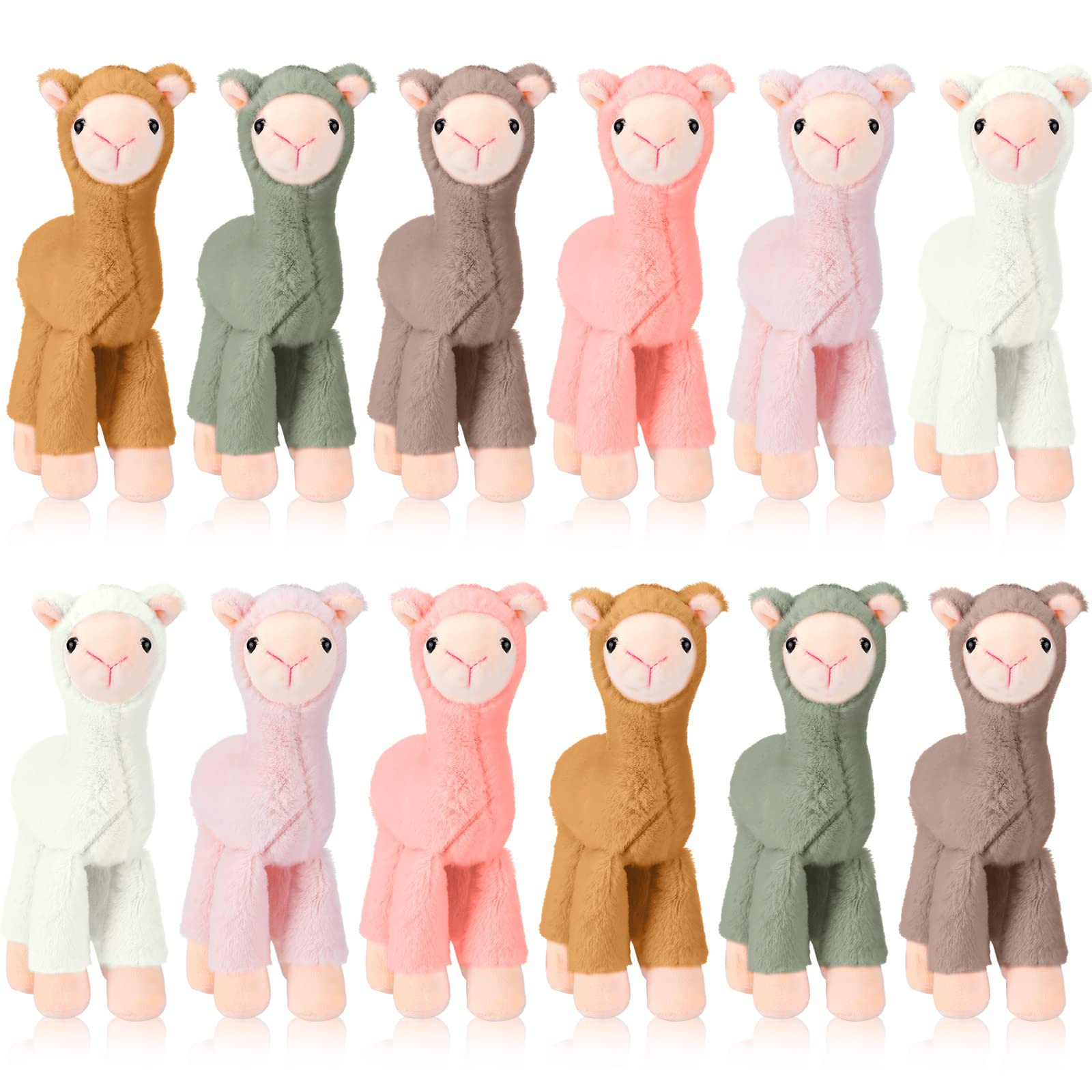 Aoriher 12 Pcs Mini Llama Stuffed Animals 7.87 Inch Alpaca Plush Dolls Cute Keychains Llama Party... | Amazon (US)