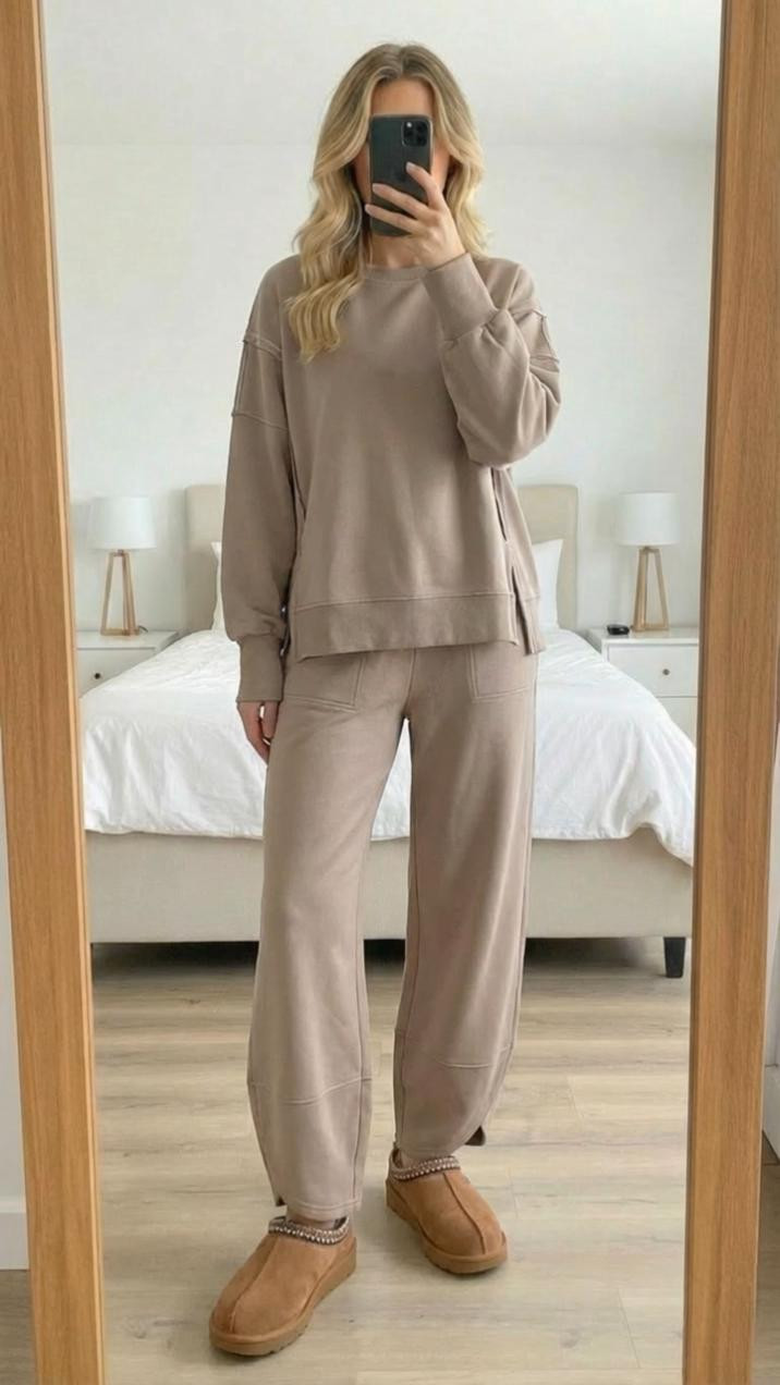 Comfy + Cozy… my winter personality 😌❄️
Soft fabrics, relaxed fit, and that I still look cute at home energy. This loungewear set is perfect for movie marathons, slow mornings, holiday downtime, and the days where comfort is the priority but style isn’t negotiable. The kind of outfit you reach for again and again because it just feels good.
Save this for your cozy capsule wardrobe 🛍️✨
Keywords: cozy loungewear set, comfy winter outfits, soft matching set, at-home style, Amazon loungewear, comfy chic outfit, casual winter fashion, elevated basics, cozy day essentials, neutral loungewear inspo

#LTKmorningroutine #LTKfitnessgoals #LTKgrwm
