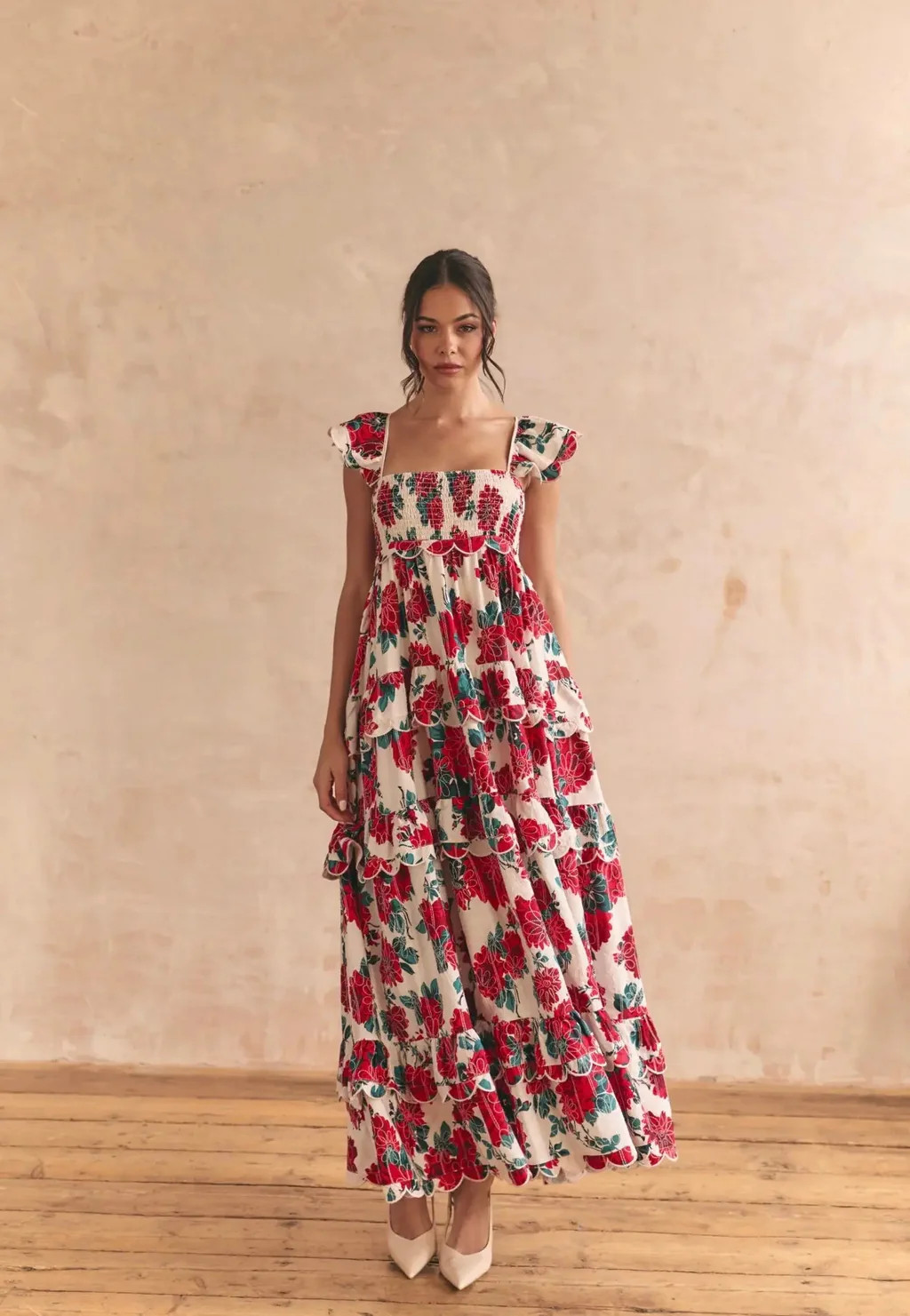 Monaco Rose Maxi Dress | ALB London