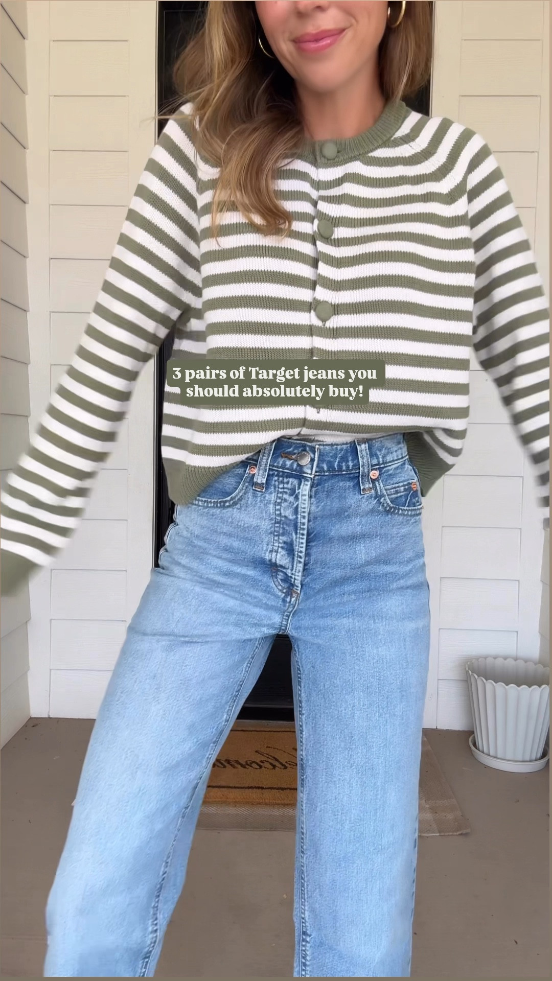 30% off Target jeans! Shop my must haves!!!

Wearing size 0 in blue jeans
Size 00 in green & black jeans
Size M in green striped cardigan
Size S in tan sweater & long sleeve knit top

#LTKFindsUnder50 #LTKSaleAlert #LTKStyleTip