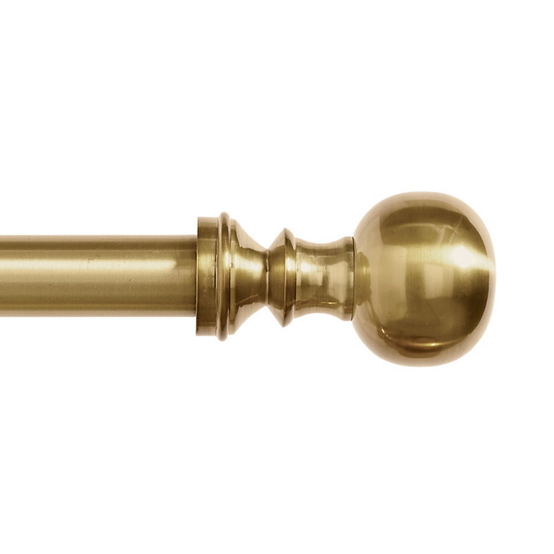 Set of 2 Classic Ball Drapery Finials - Brass, 1.25" - Ballard Designs | Ballard Designs, Inc.
