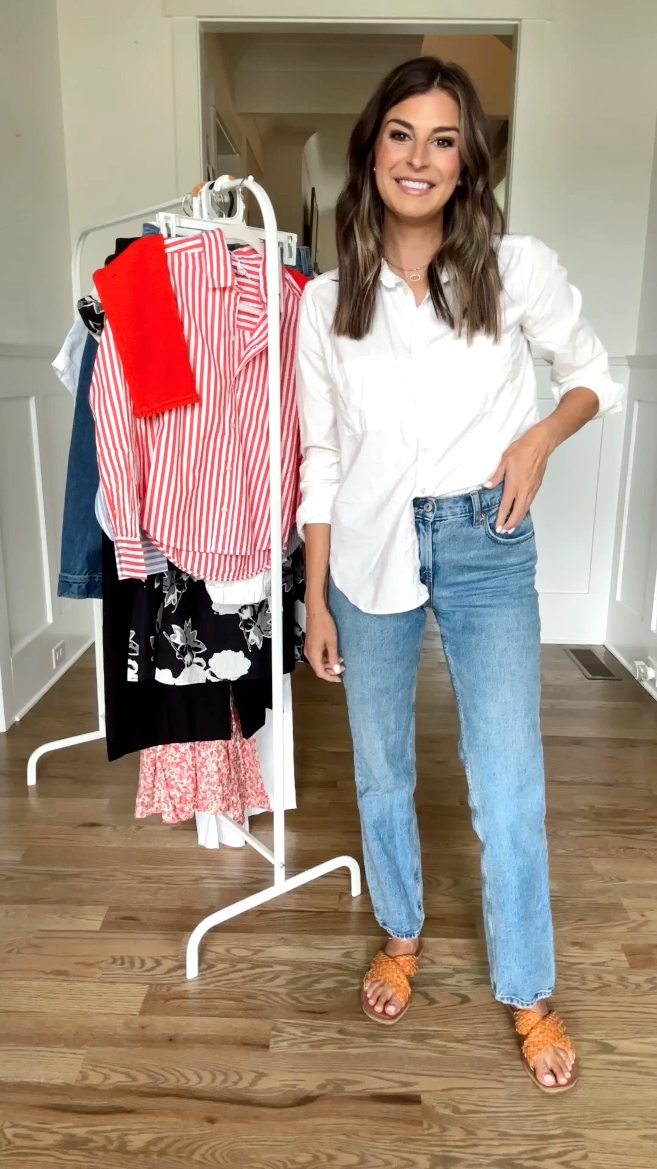 Currently loving summer edition. 
Wearing a small in tops 
4 in jeans 

#LTKVideo #LTKFindsUnder100 #LTKSeasonal