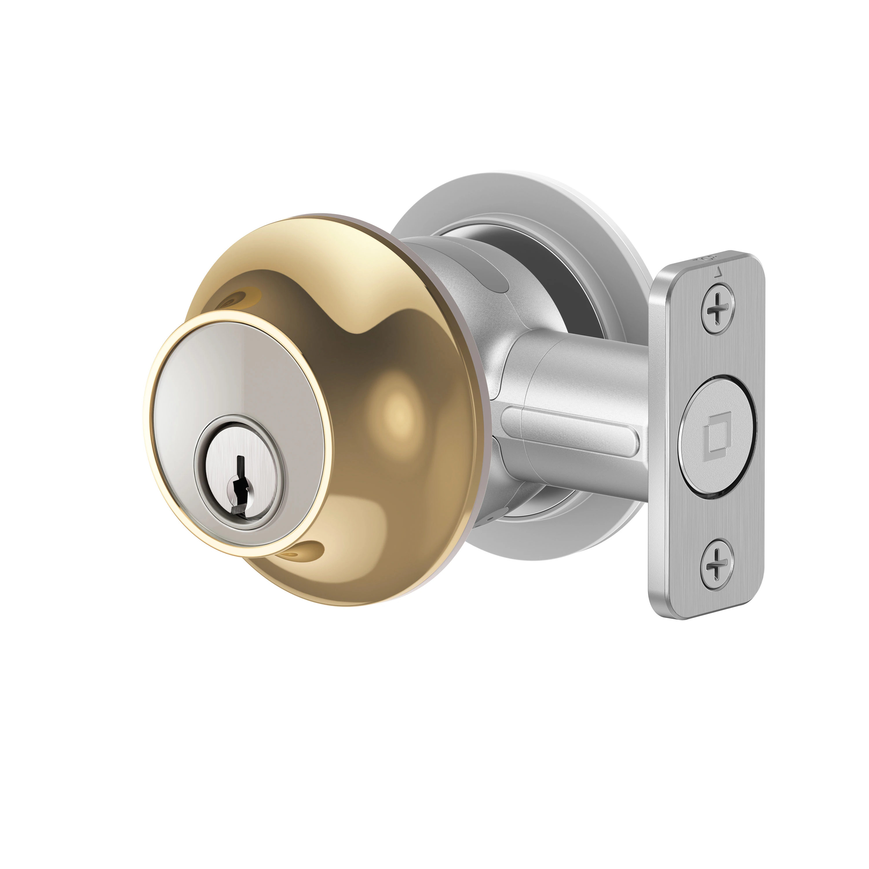 Level Smart Lock Polished Brass Smart Bluetooth Electronic Deadbolt Lock one_size in Gold | C-E13U | Lowe's