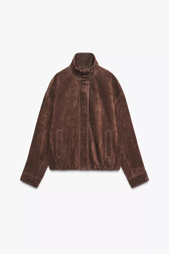 SUEDE LEATHER JACKET | Zara UK