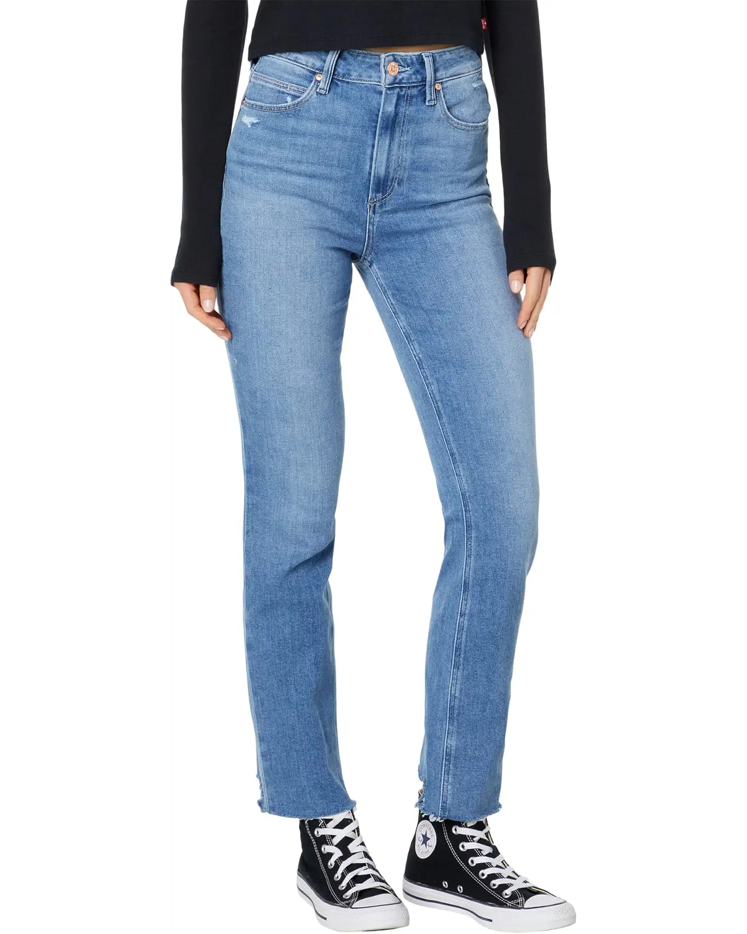 Ultra High-Rise Cindy Seam Belt Loops in Austyn Destructed Dest Back Hem | Zappos