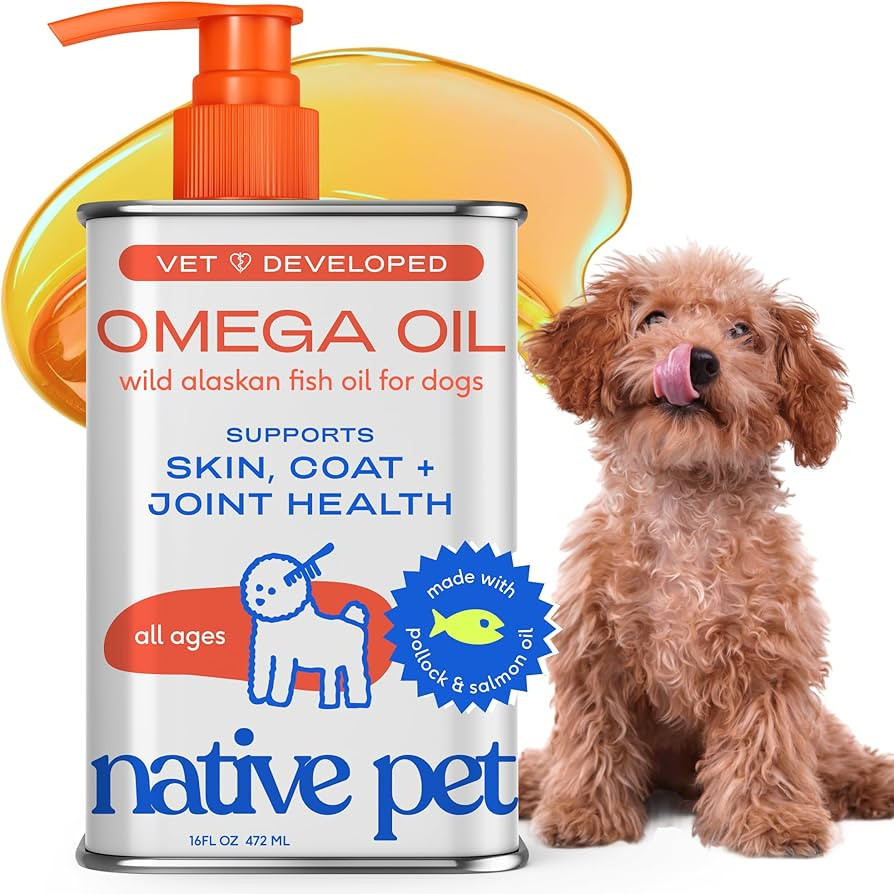 Native Pet Omega 3 Fish Oil for Dogs & Cats - Promotes Healthy Skin, Shiny Coat, & Strong Joints ... | Amazon (US)