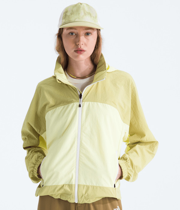 The North Face Women’s HKe Utility Wind Windbreaker Water-Repellent Jacket (Size: Medium): Lemon Mist/Pear | The North Face (US)